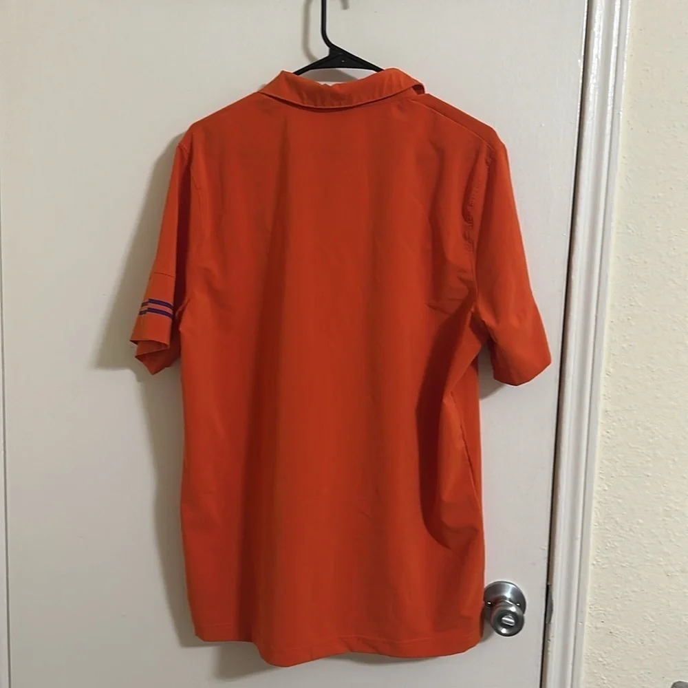 EUC Nike Clemson Men's Orange Polo Shirt On Field‎